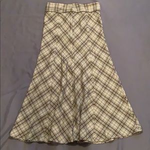 BCBGirls Plaid full length women’s skirt